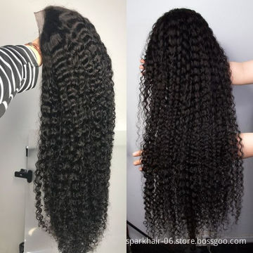 30 40 Inches Deep Wave Transparent Hd Swiss Full Lace Frontal Human Hair Wigs Pre Plucked Hairline Raw Virgin Cuticle Aligned